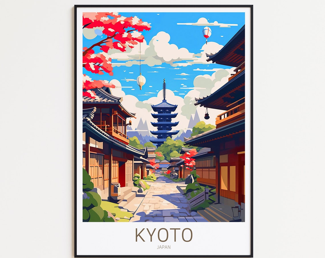 Kyoto Print Kyoto Poster Kyoto Wall Art Kyoto Art Print Kyoto Photo Japanese Poster Japan Poster Japan Wall Art Japan Print