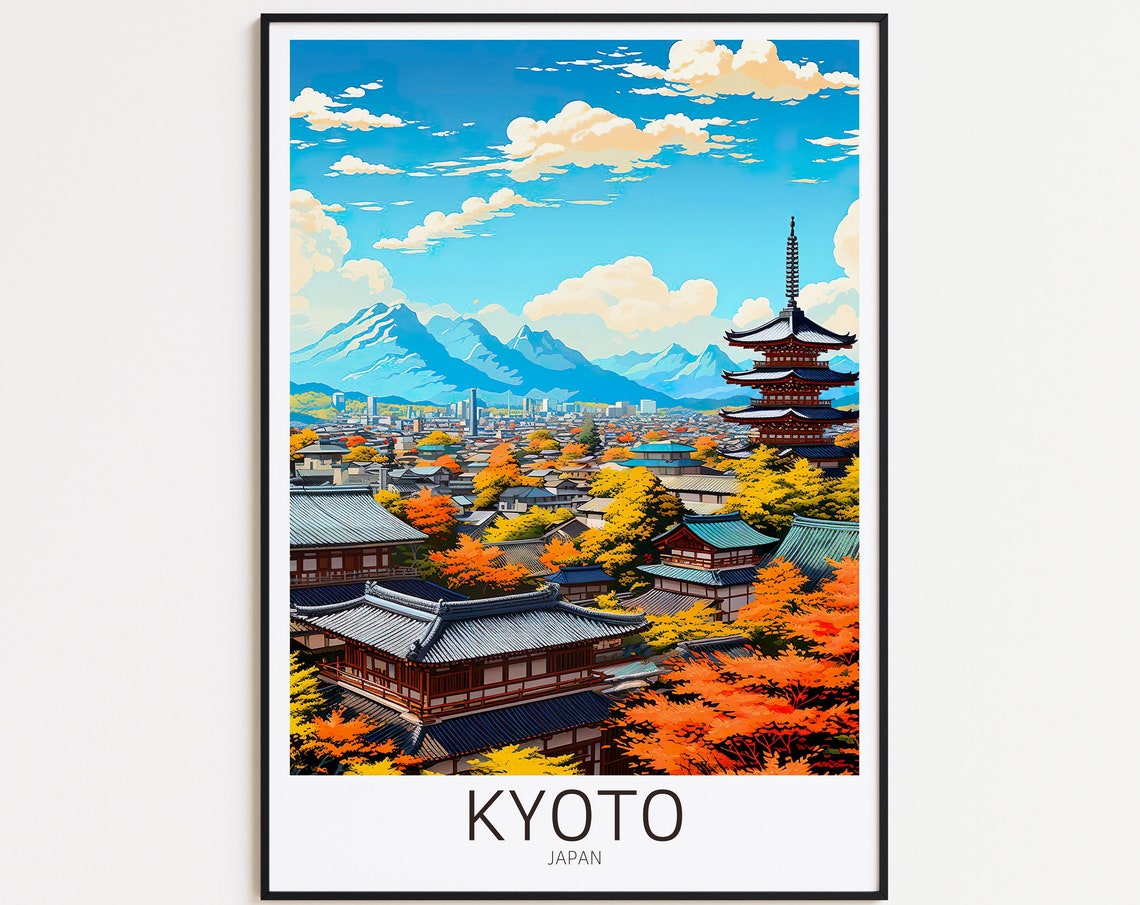 Kyoto Poster Kyoto Print Kyoto Wall Art Kyoto Art Print Kyoto Photo Japanese Poster Japan Poster Japan Wall Art Japan Print