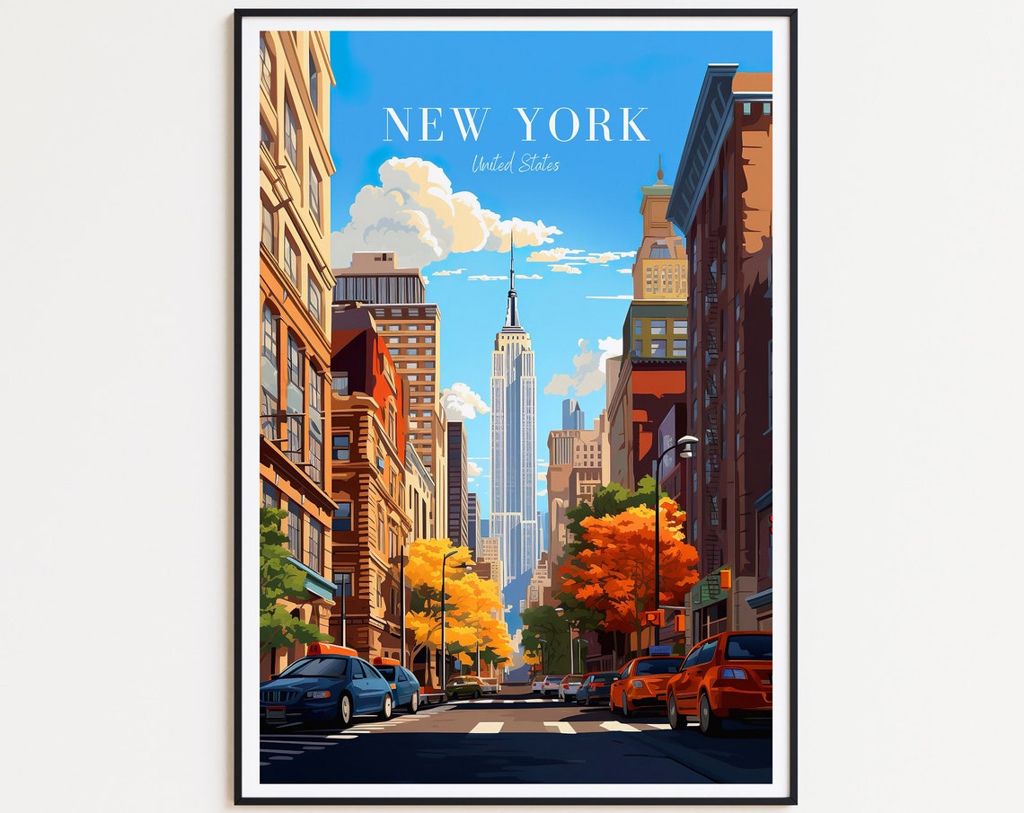 New York Home Decor Travel Poster
