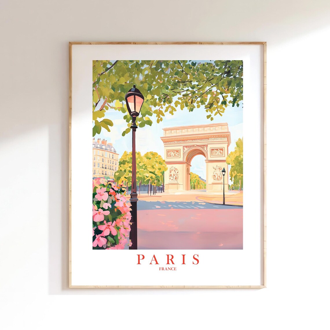 Paris Travel Print, Arc De Triomphe France Poster