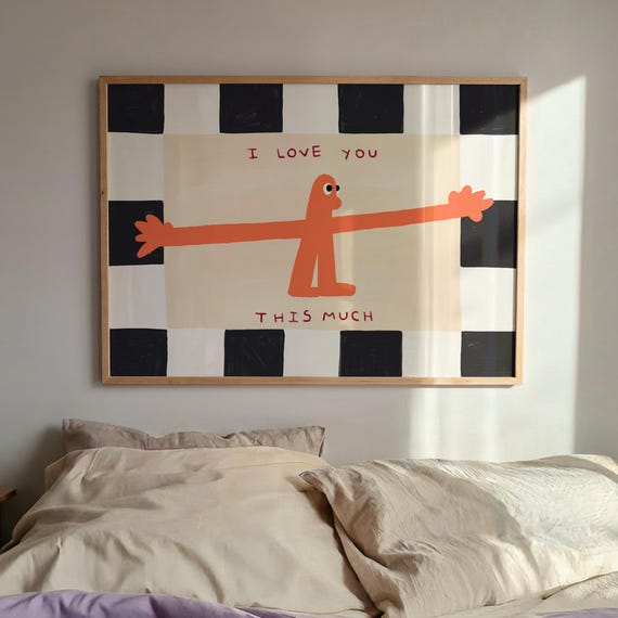 I Love You This Much Quote Art Print