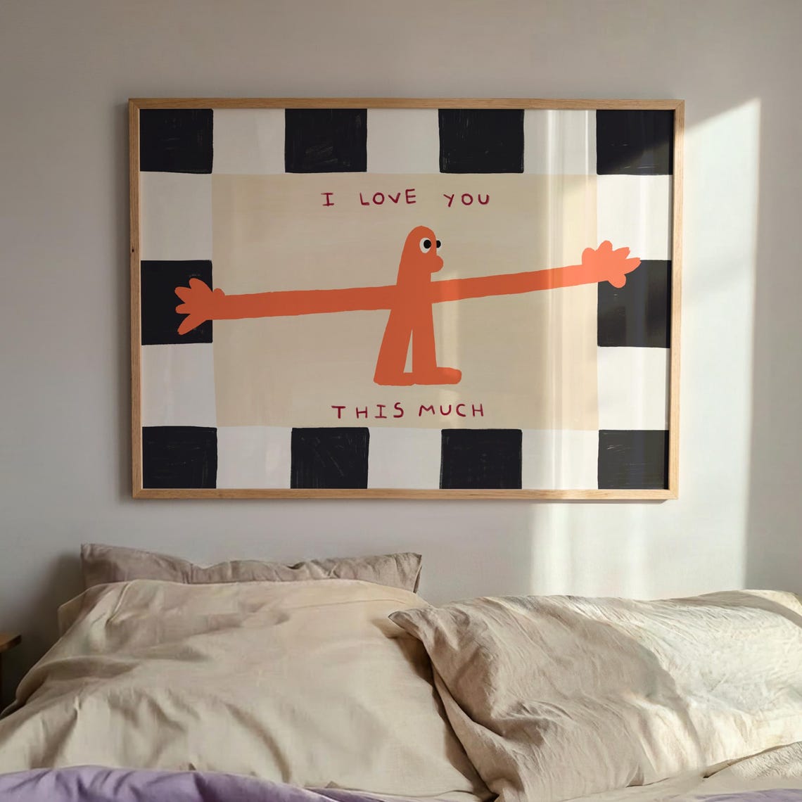 I Love You This Much Quote Art Print