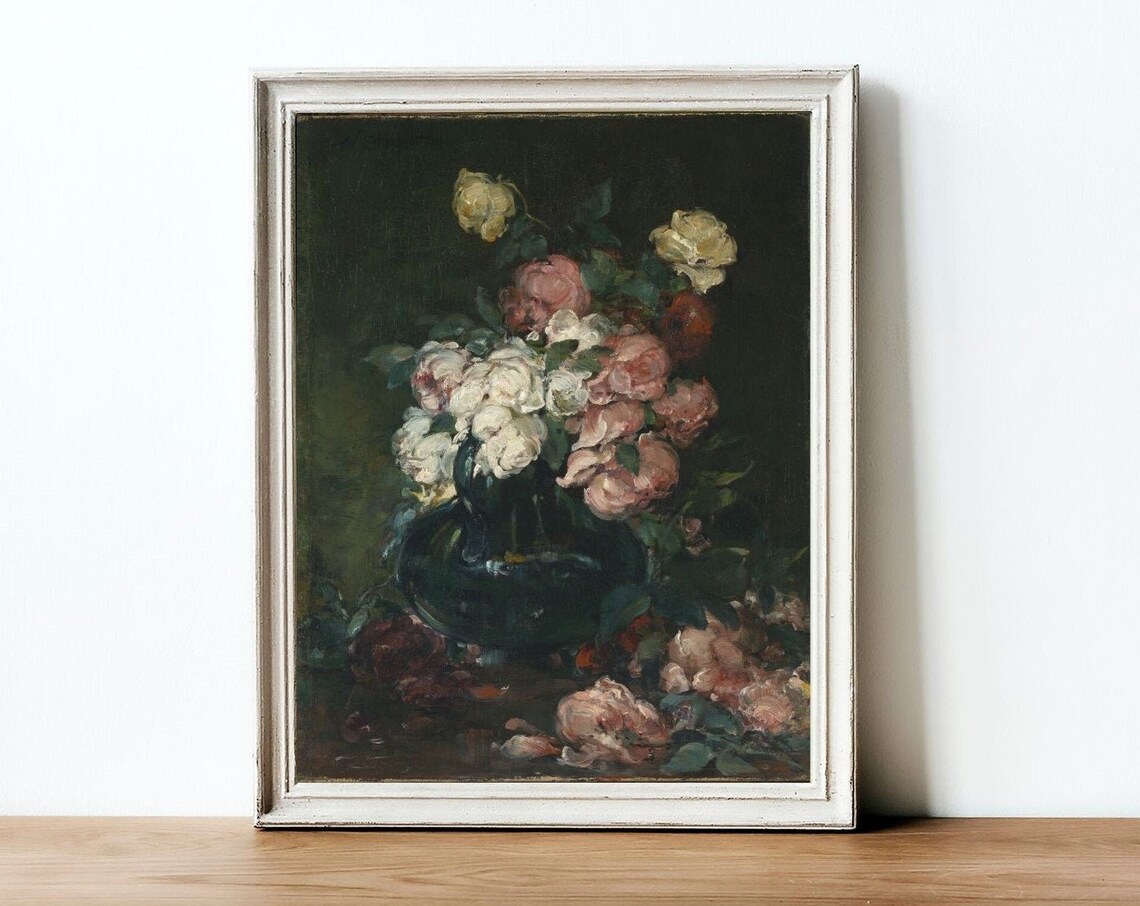 Moody Roses - Vintage Still Life - Image 3