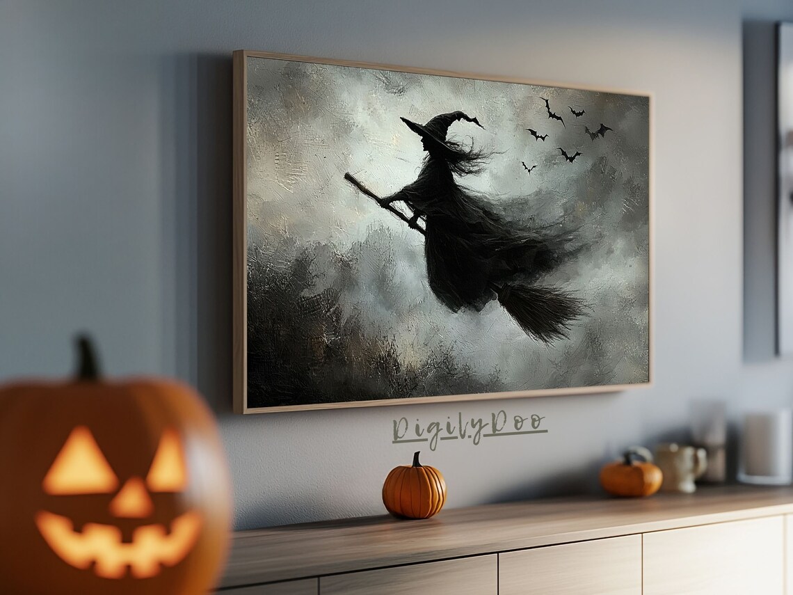 Halloween Vintage Witch Art Print, Dark Academia - Image 3