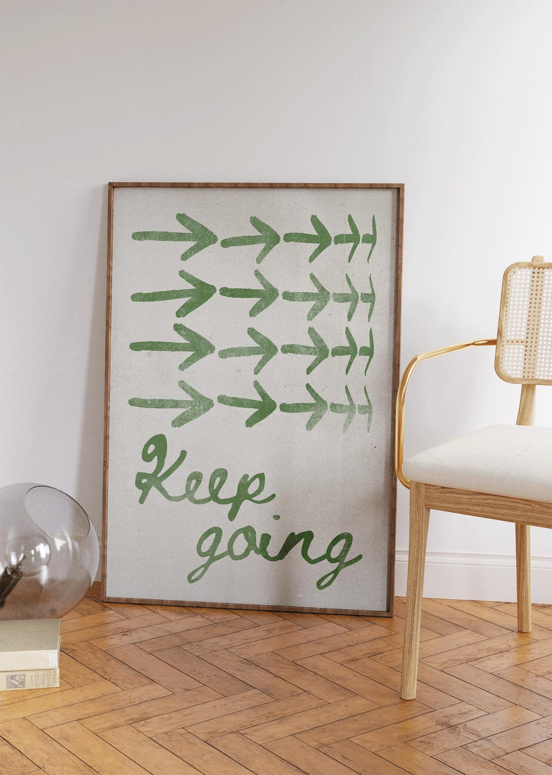 Keep Going Print Self Love Wall Art Spiritual Inspirational Quotes Retro Apartment Decor Cute Affirmation Prints Mid Century Poster - Image 2