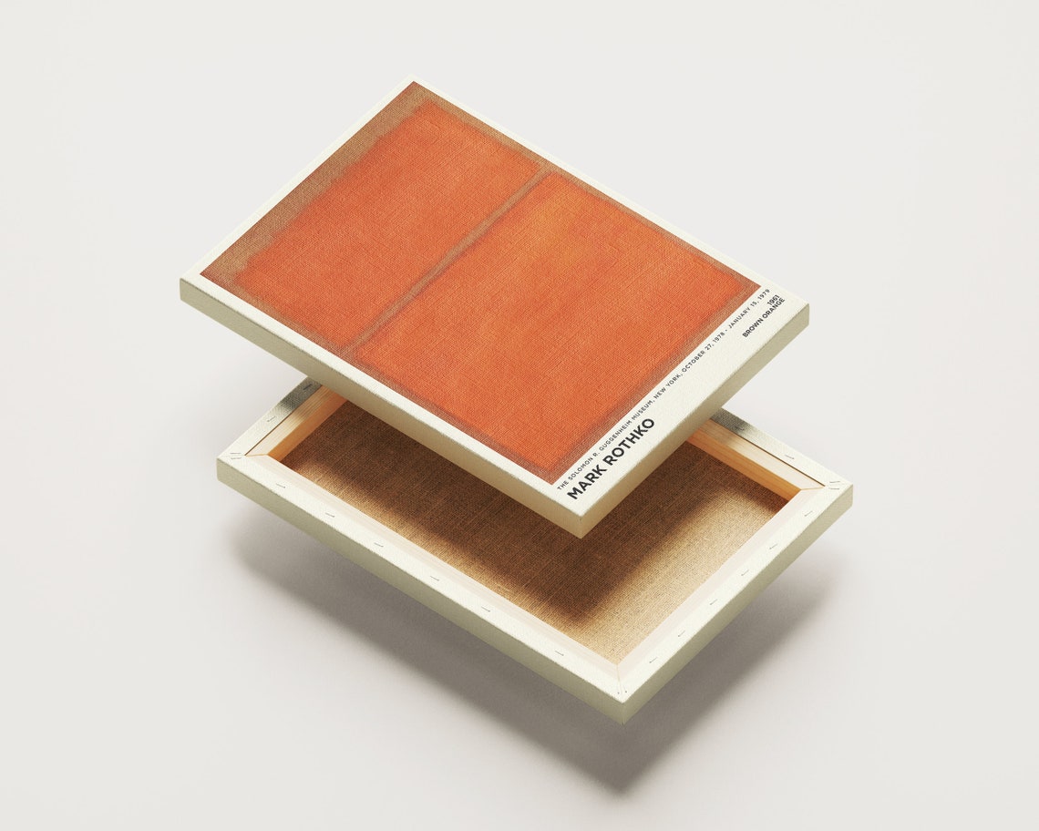 Mark Rothko Brown Orange 1961 Abstract Color Field Exhibition Poster - Image 4