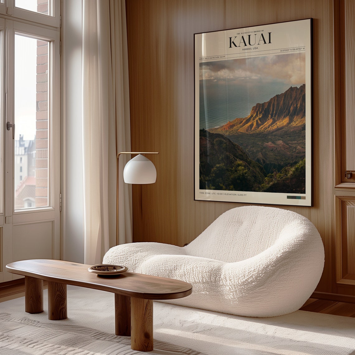 Kauai Hawaii Na Pali Coast Cliffs Ocean View Dramatic Travel Poster - Image 4