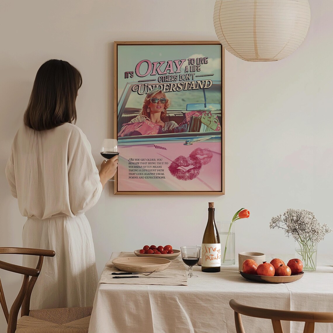 It's Okay To Live A Life Others Don't Understand Retro Convertible Print - Image 3