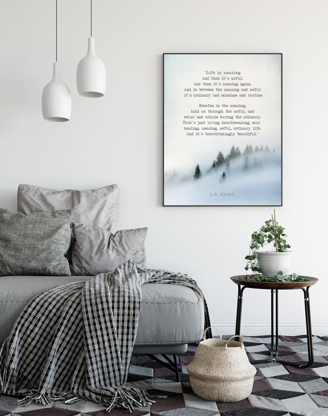 Life Is Amazing And Then Its Awful, L R Knost Art Print - Image 2