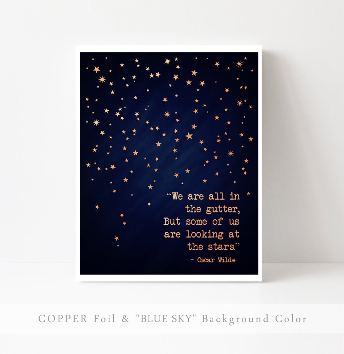 Oscar Wilde Quote Art Print, Poetry Book Lover Gift - Image 3