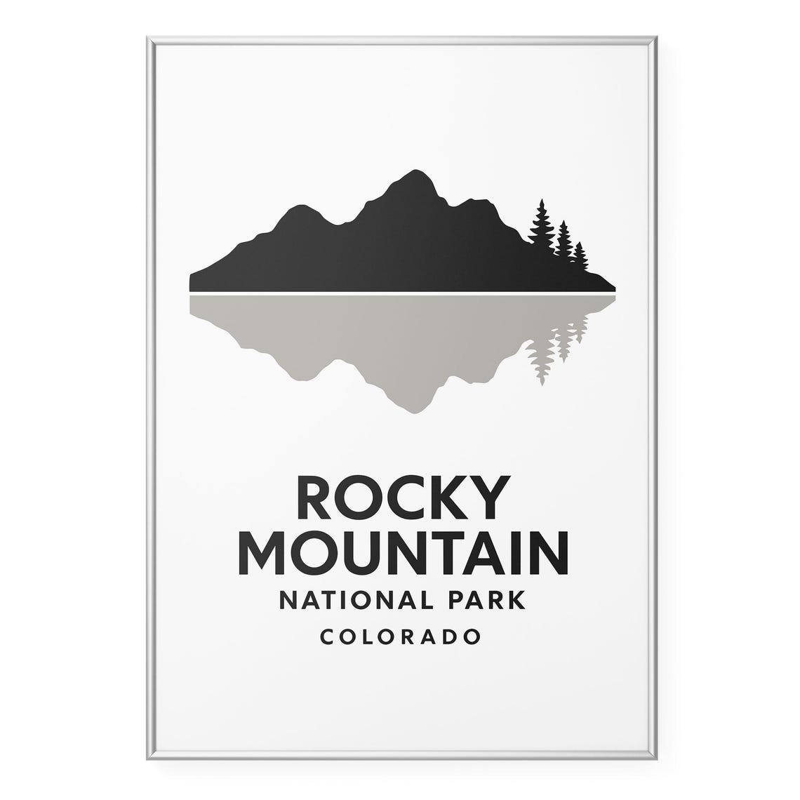 Rocky Mountain National Park Colorado Peak Reflection Poster