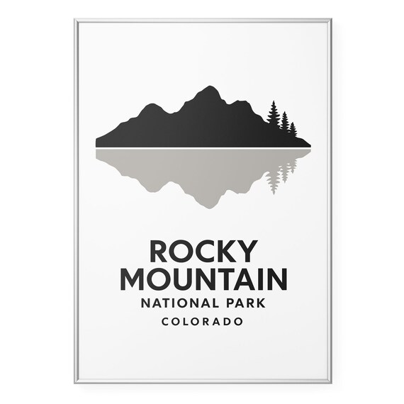 Rocky Mountain National Park Colorado Peak Reflection Poster