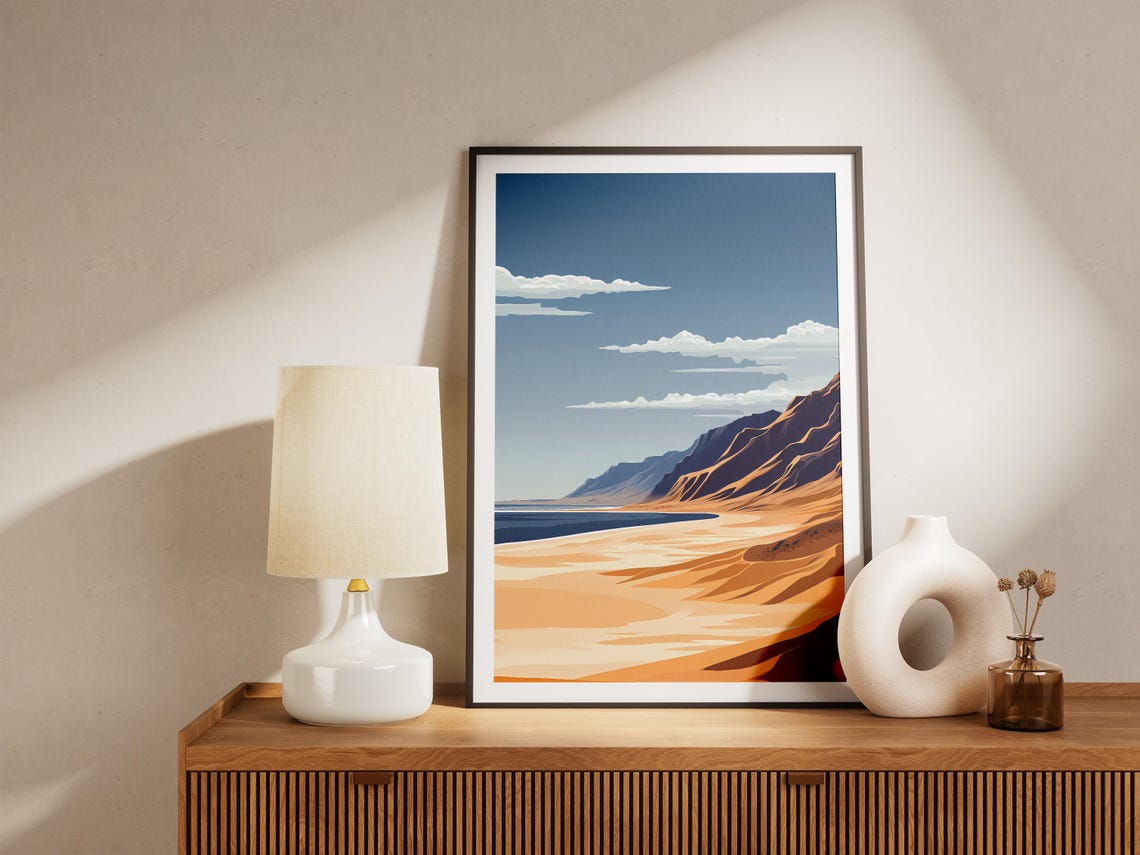 Namibia Skeleton Coast Where Desert Dunes Meet the Sea Poster - Image 5