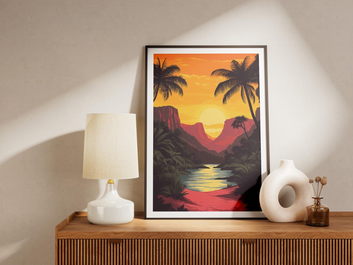 Noel Kempff Mercado Bolivia Sunset Canyon River Jungle Poster - Image 5
