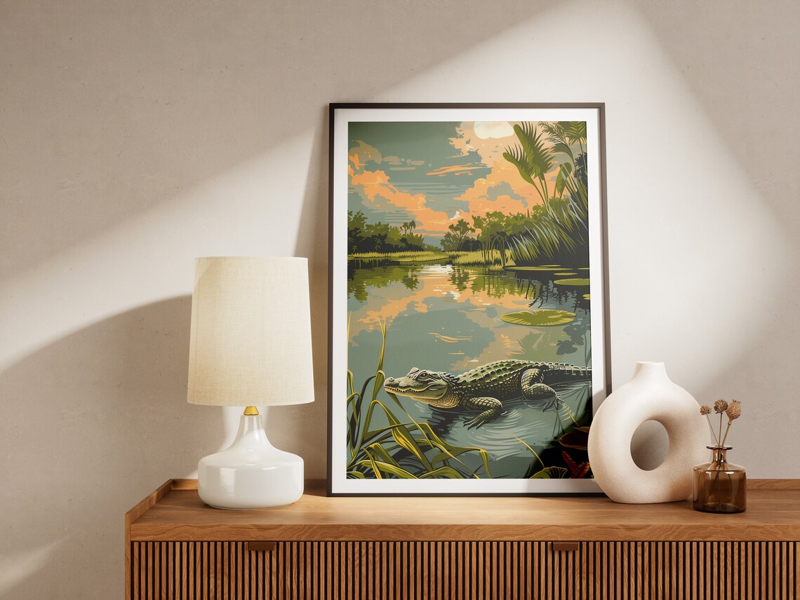 Everglades National Park Alligator Poster Print - Image 2
