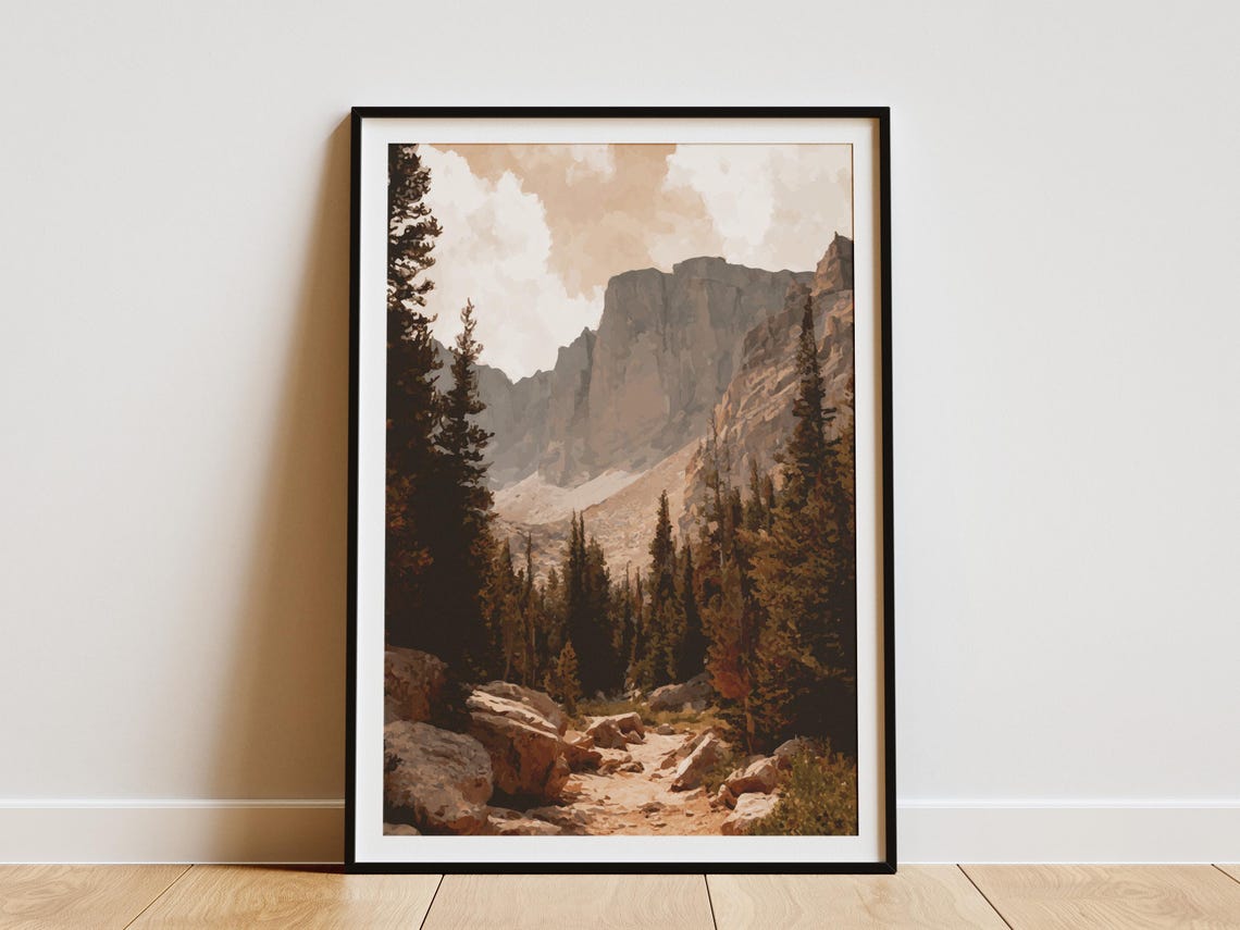 Great Basin National Park Mountain Trail Pine Forest Art Poster