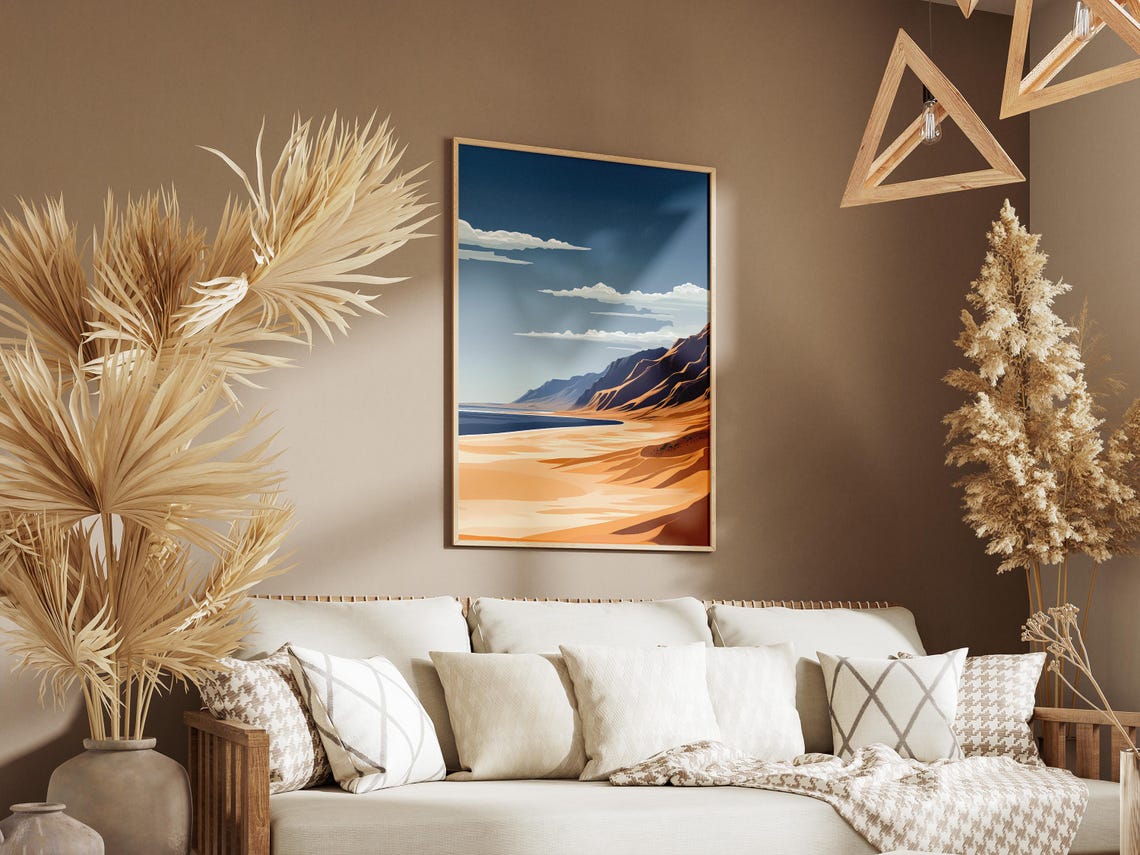 Namibia Skeleton Coast Where Desert Dunes Meet the Sea Poster - Image 3