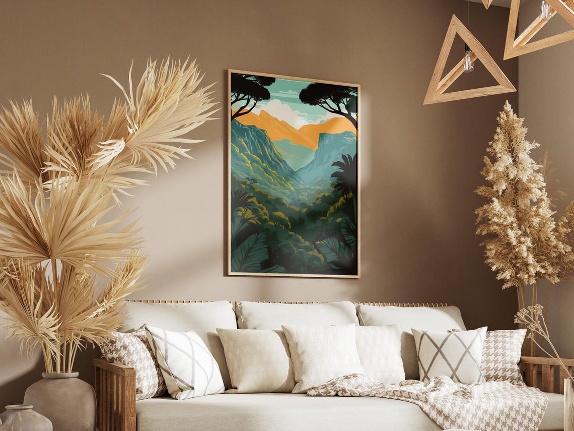 Masoala National Park Madagascar Jungle Valley Green Art Poster - Image 3