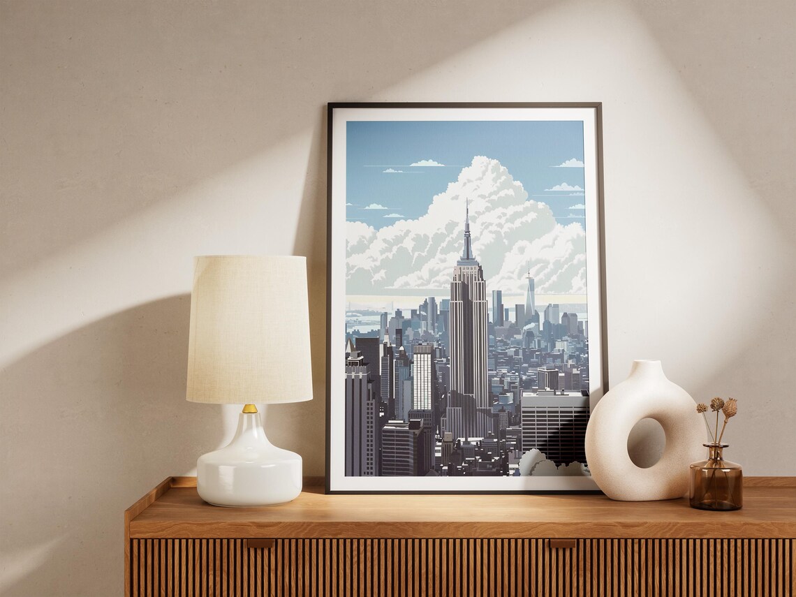 New York City Skyline with the Empire State Building at Day Poster - Image 5