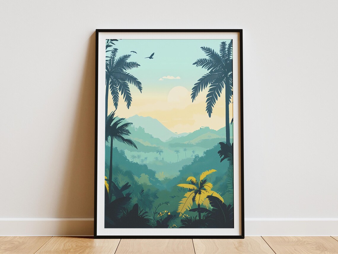 Darien National Park Panama Tropical Jungle Sunrise Landscape Poster