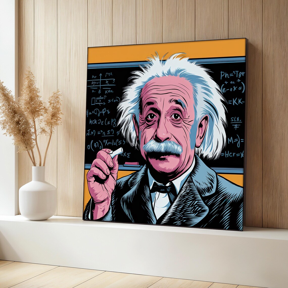 Albert Einstein Pop Art, Genius Science Gift
