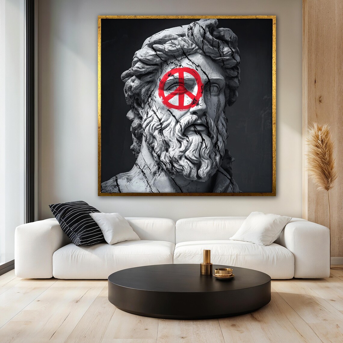 Zeus Painting, Greek God Graffiti Decor Art Print - Image 3