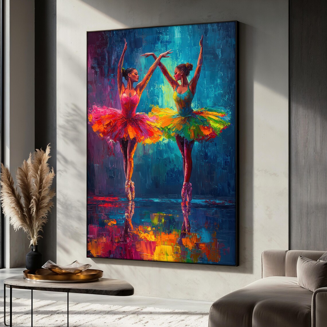 Ballet Dancers, Vibrant Ballet Gift For Dance Lovers
