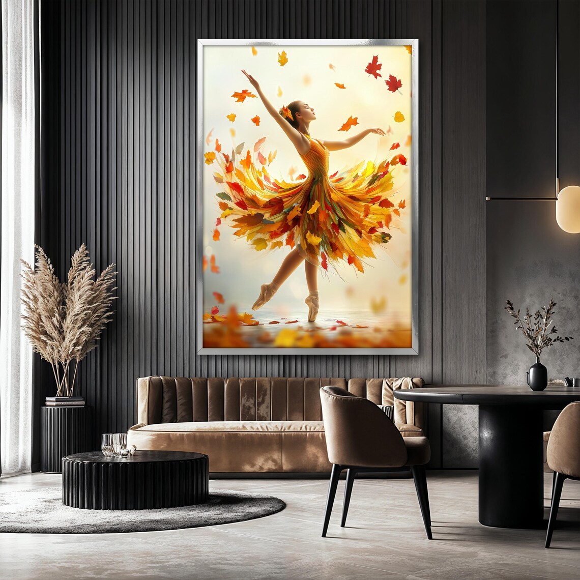Autumn Ballerina Painting, Seasonal Ballet Decor - Image 2