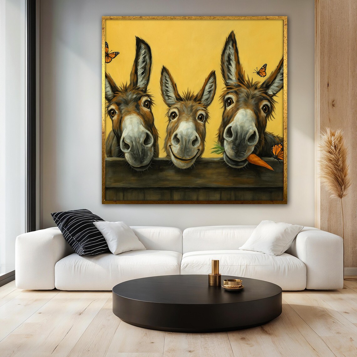 Funny Donkey Painting, Whimsical Farm Animal - Image 3