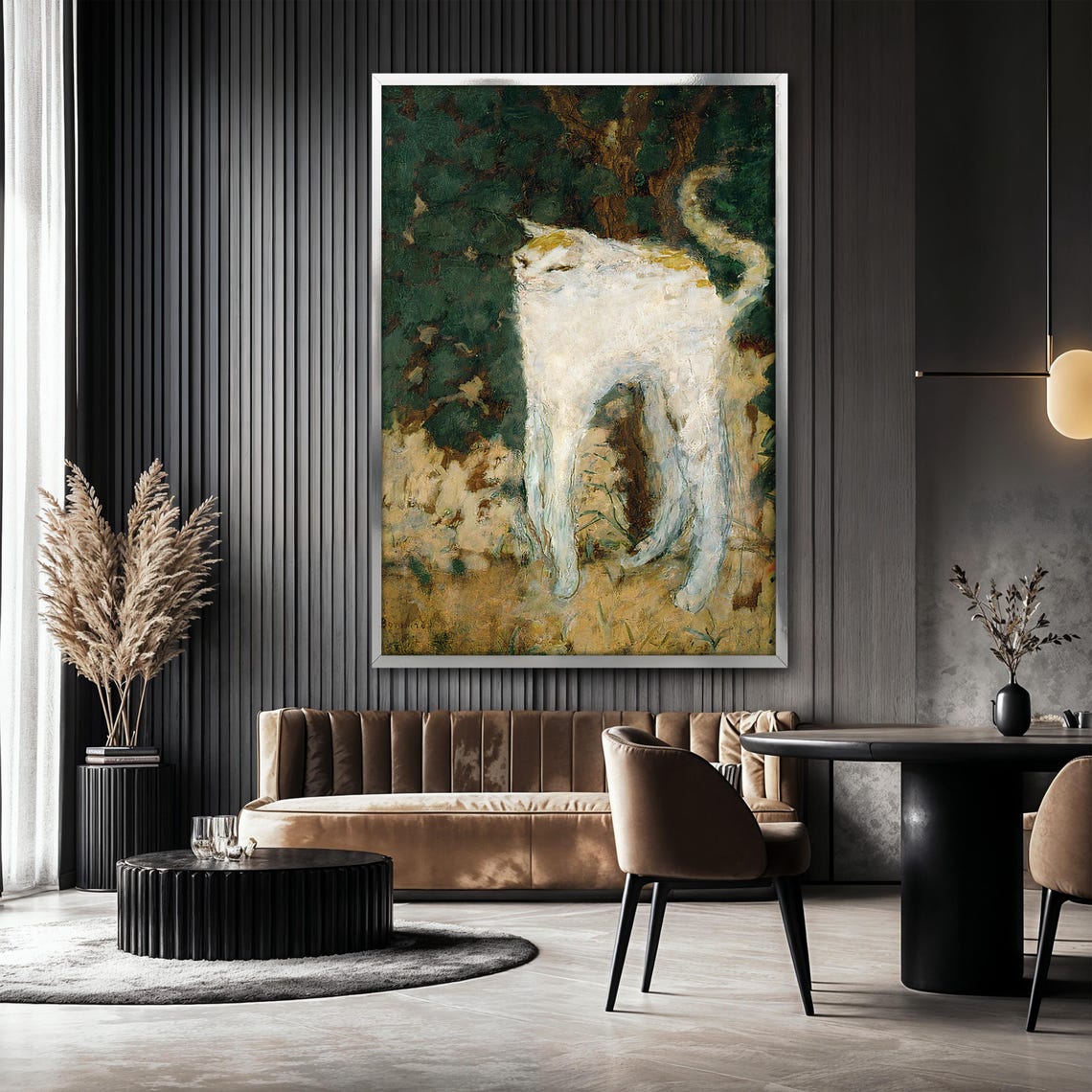 Le Chat Painting, Vintage Cat Art Print - Image 2