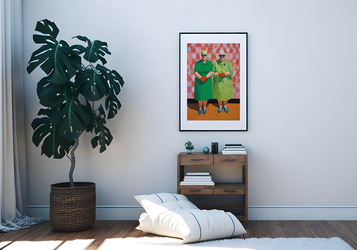 Large Ladies Modern Art Print, Bold Body Positivity - Image 4