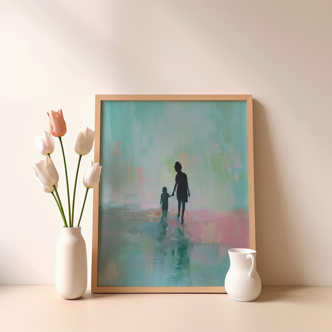 Mother and Son Family Print, Mother's Day Gift - Image 4