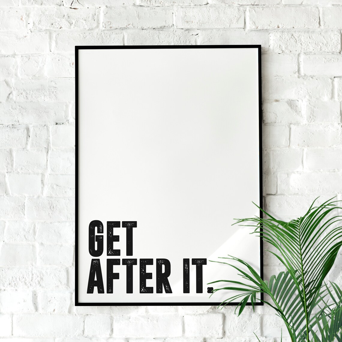 Jocko Willink Get After It Minimalist Quote Art