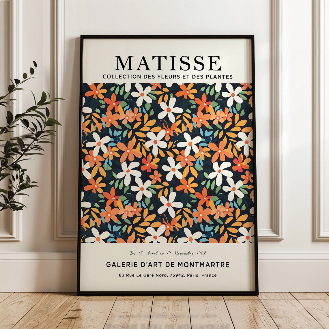 Matisse Collection Des Fleurs Et Des Plantes Midnight Garden Floral Poster