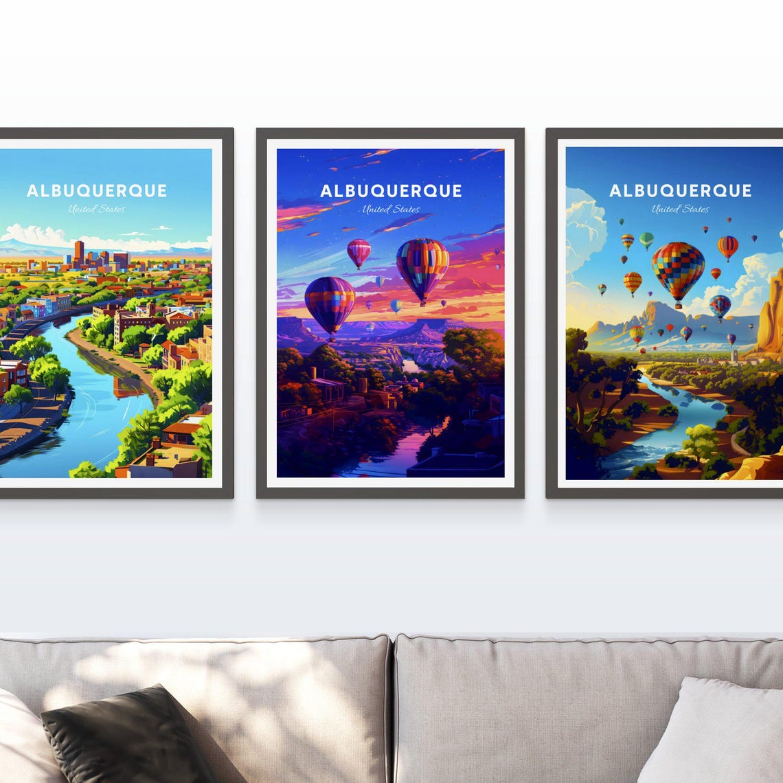 Albuquerque Travel Print Us Travel Poster Albuquerque Poster Albuquerque New Mexico Poster Personalized Gift Wedding Gift Custom Text - Image 3