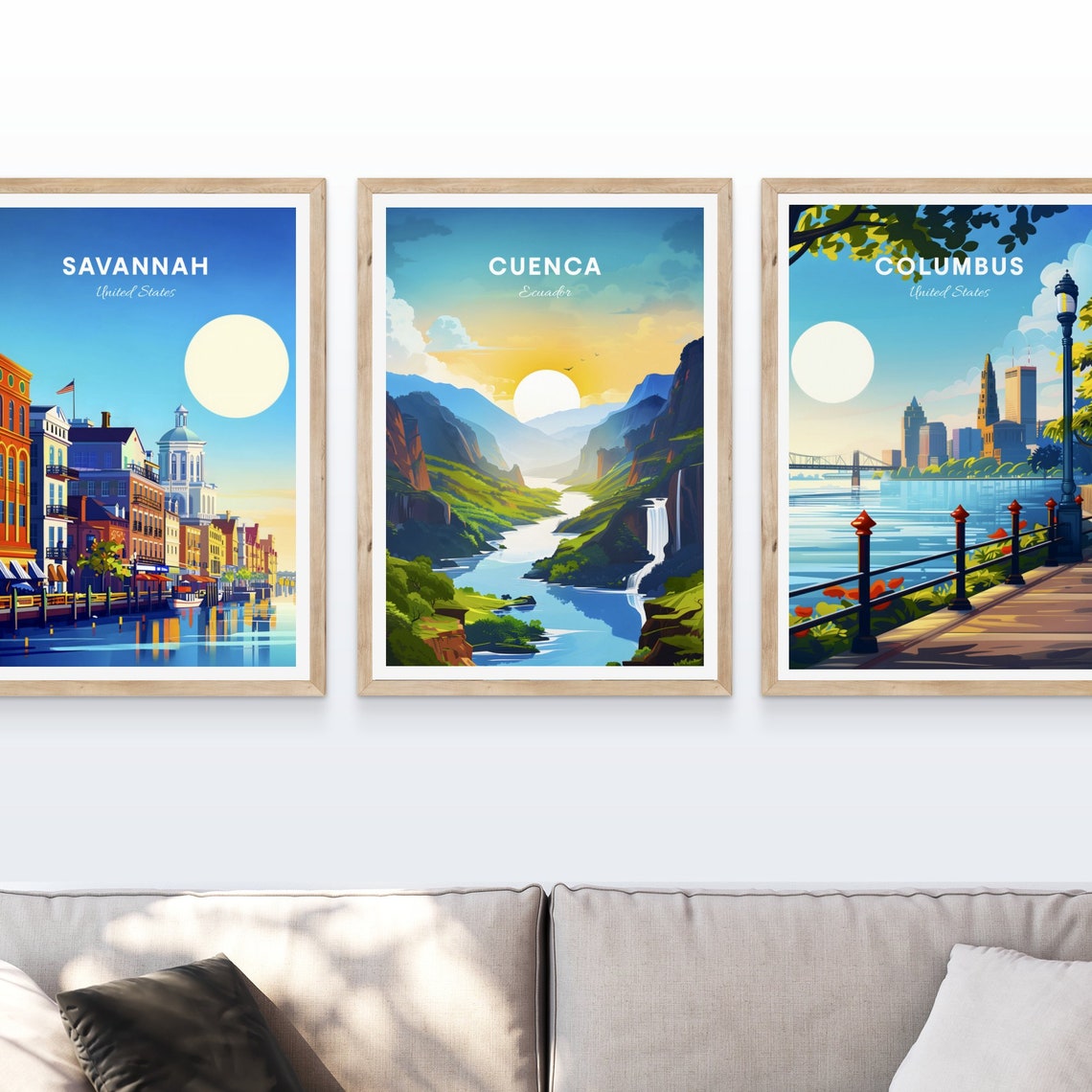 Cuenca Travel Print Ecuador Wall Art Cuenca Poster Azuay Poster Personalized Gift Poster Minimalist Poster Wedding Gift - Image 4