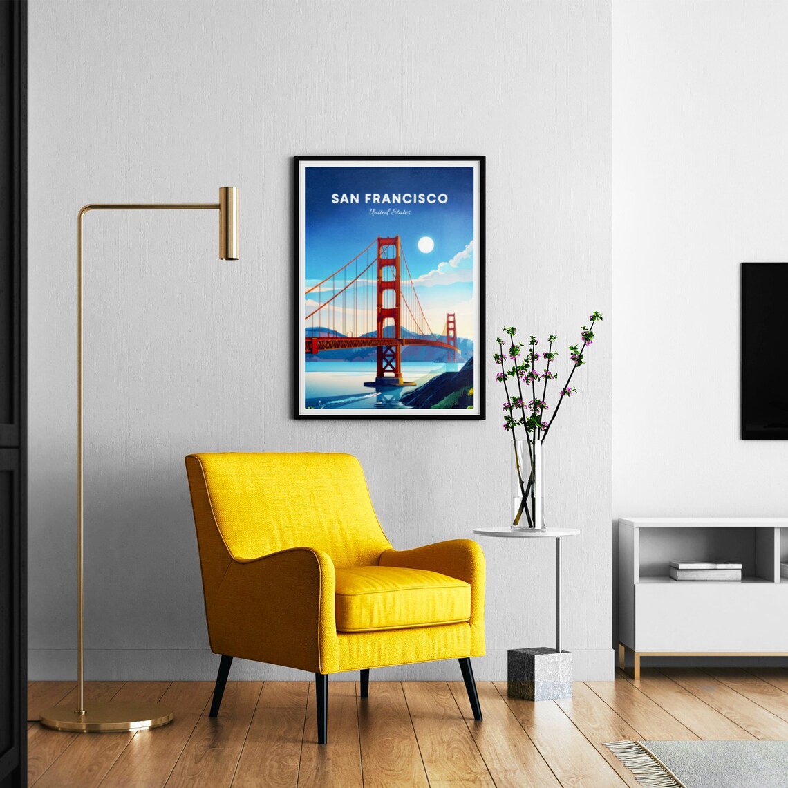 San Francisco Golden Gate Bridge Iconic California Landmark Poster - Image 3