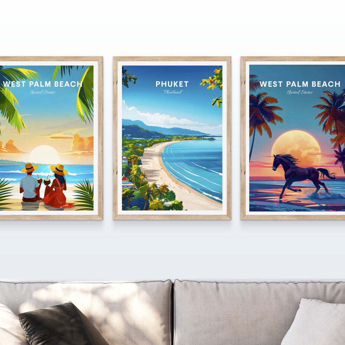 Phuket Thailand Tropical Bay View Karon Viewpoint Travel Poster - Image 4