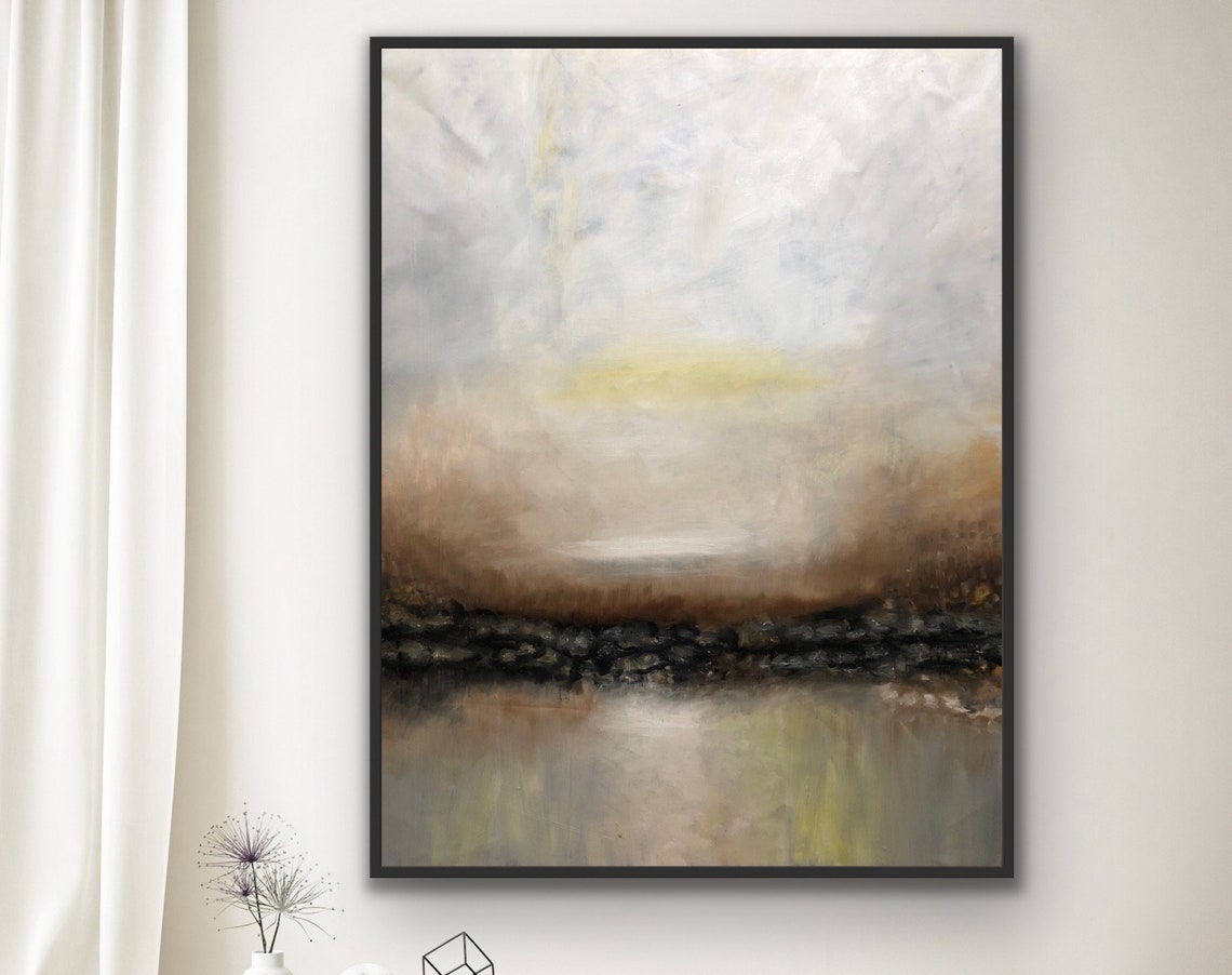 Sea Oil Painting On Abstract Oil Painting Large On Contemporary Oil Painting Original Large Modern Painting - Image 2