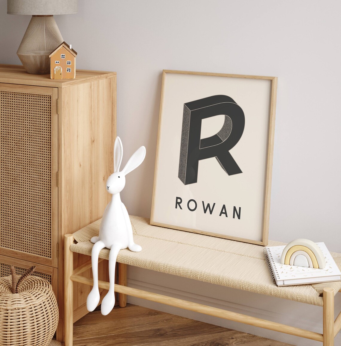 Custom Name Print, Retro Nursery Art Print - Image 4