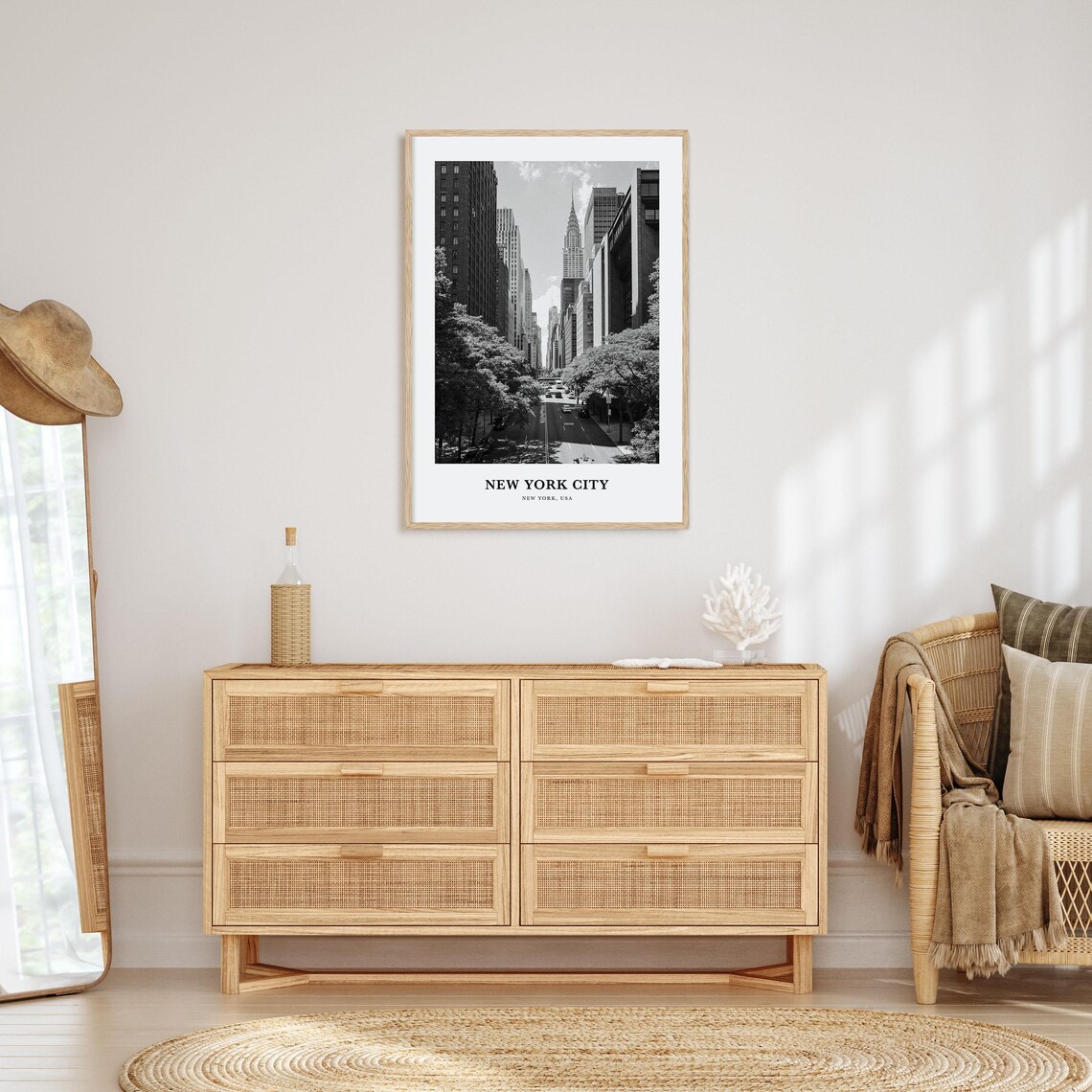 New York City Chrysler Building Street View Manhattan Poster - Image 3