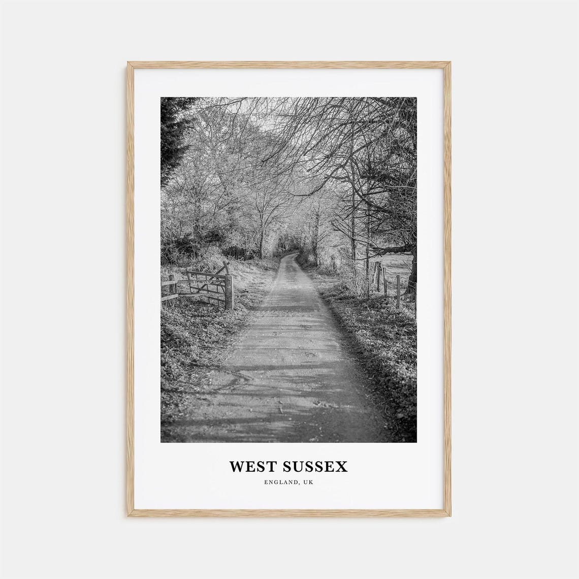 West Sussex Wall Art West Sussex Wall Decor West Sussex Poster West Sussex Home Decor West Sussex Travel Gift West Sussex Travel Print