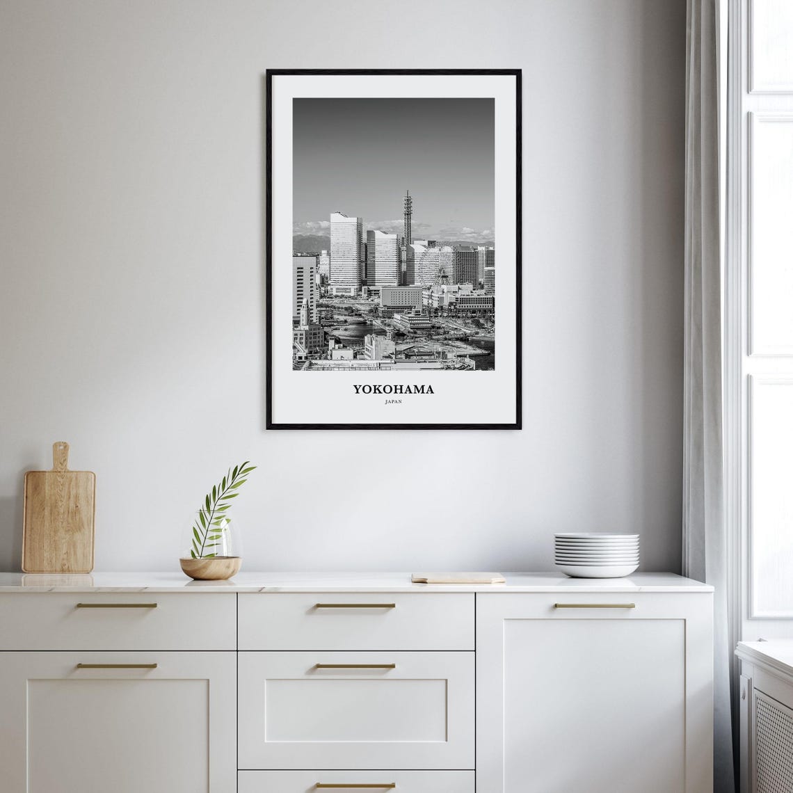 Yokohama Wall Art Yokohama Wall Decor Yokohama Poster Yokohama Home Decor Yokohama Travel Gift Yokohama Travel Print - Image 2