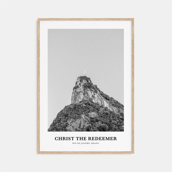Christ the Redeemer Statue Atop Corcovado Mountain Peak Poster