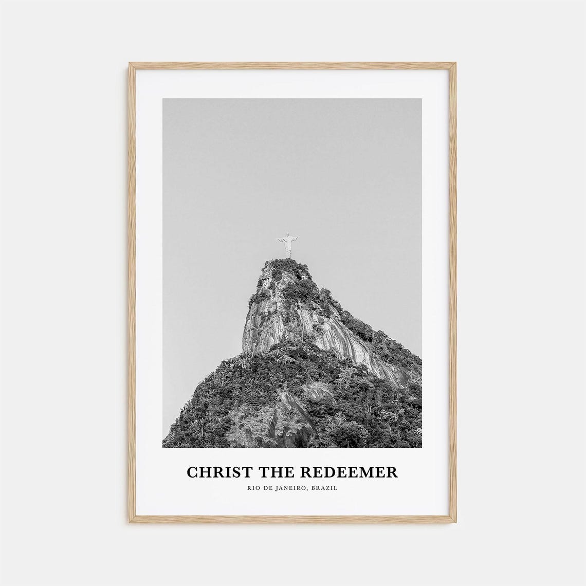 Christ the Redeemer Statue Atop Corcovado Mountain Peak Poster