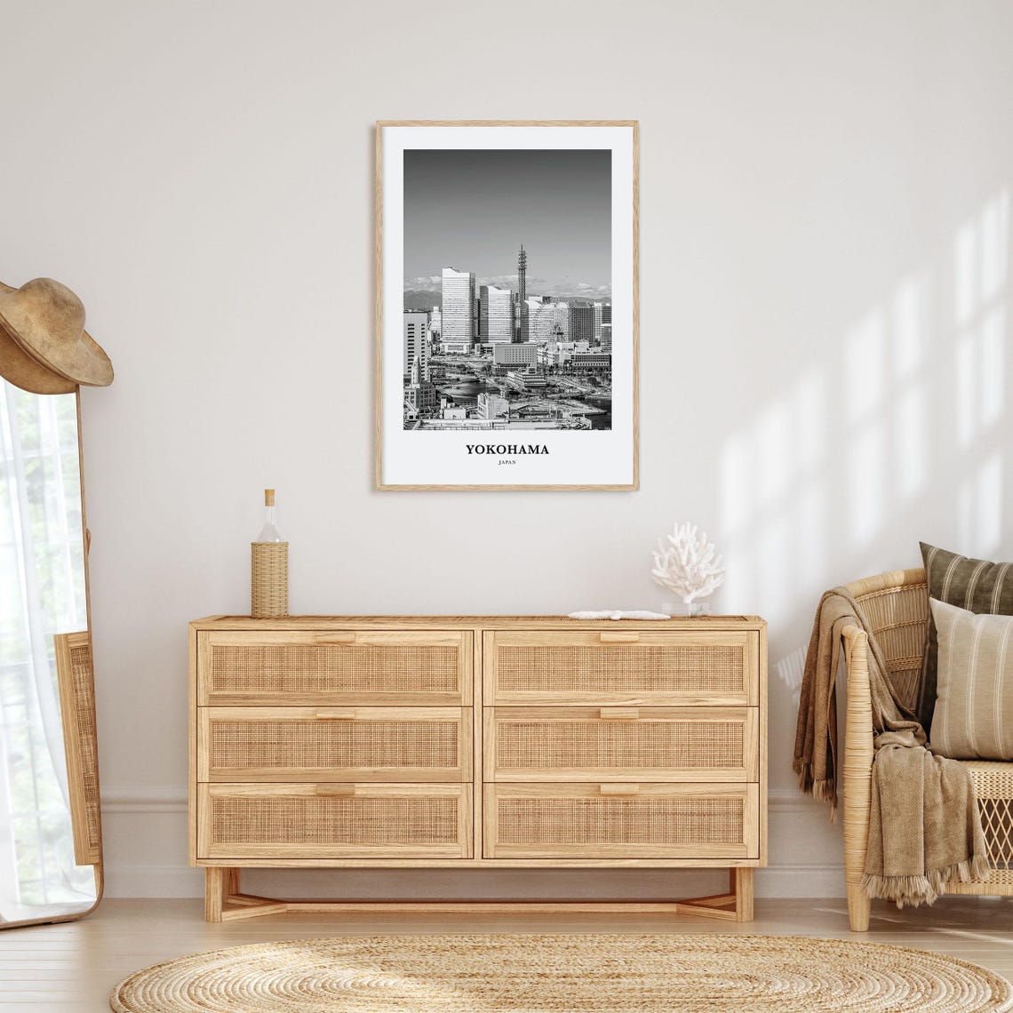 Yokohama Wall Art Yokohama Wall Decor Yokohama Poster Yokohama Home Decor Yokohama Travel Gift Yokohama Travel Print - Image 3