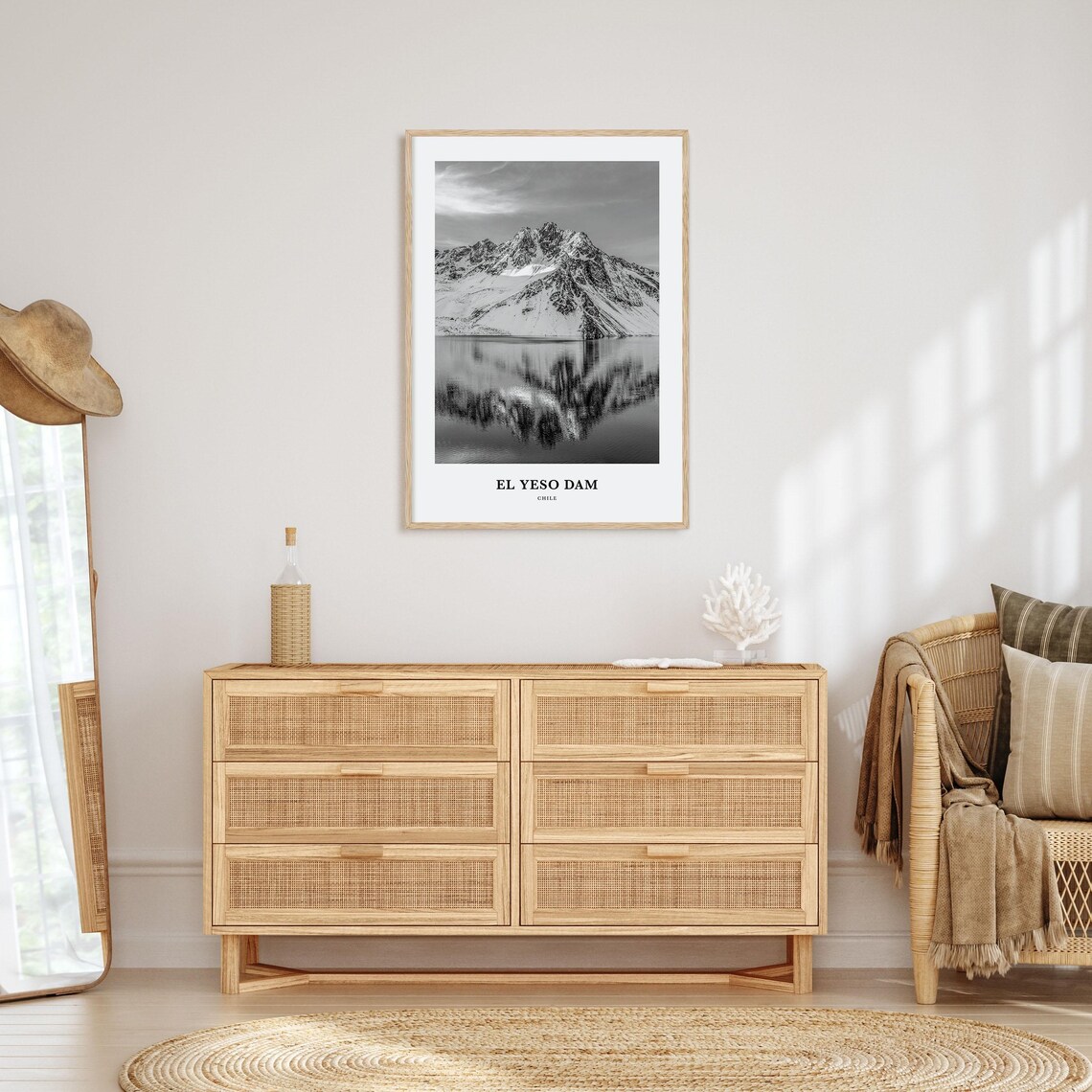 El Yeso Dam Wall Art El Yeso Dam Wall Decor El Yeso Dam Poster El Yeso Dam Home Decor El Yeso Dam Travel Gift El Yeso Dam Travel Print - Image 3