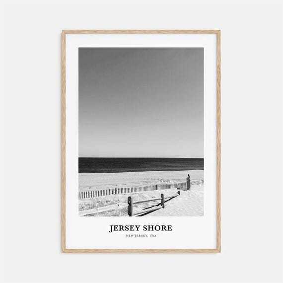 Jersey Shore Wall Art No 1 Jersey Shore Wall Decor Jersey Shore Poster Jersey Shore Home Decor Jersey Shore Travel Gift Jersey Shore