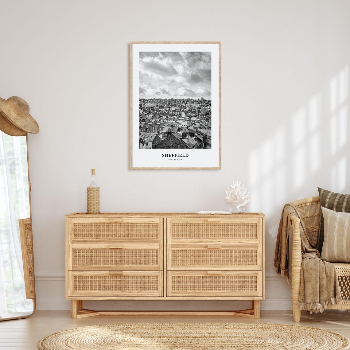 Sheffield Travel Poster, UK City Wall Art Print - Image 3