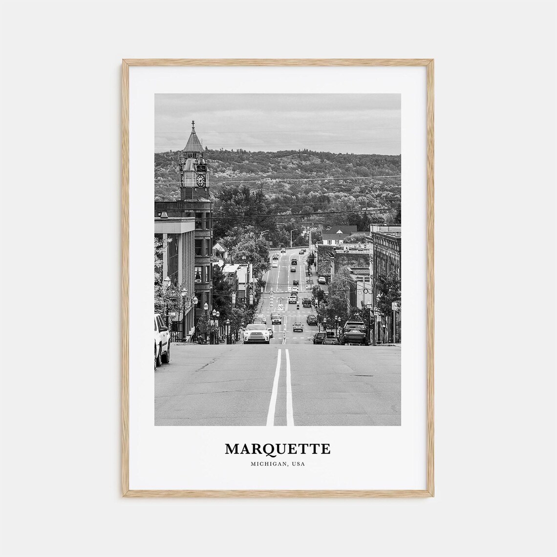 Marquette Michigan Downtown Main Street Historic View Photo Poster
